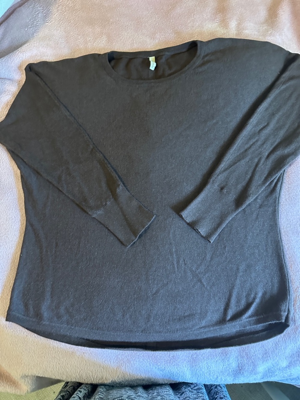 Basic Long Sleeve Crewneck sweater - Chocolate